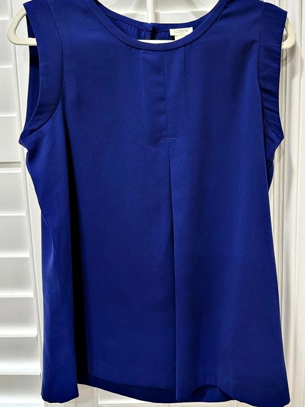 J.Crew Blue Polyester Blouse Size 4 Like New